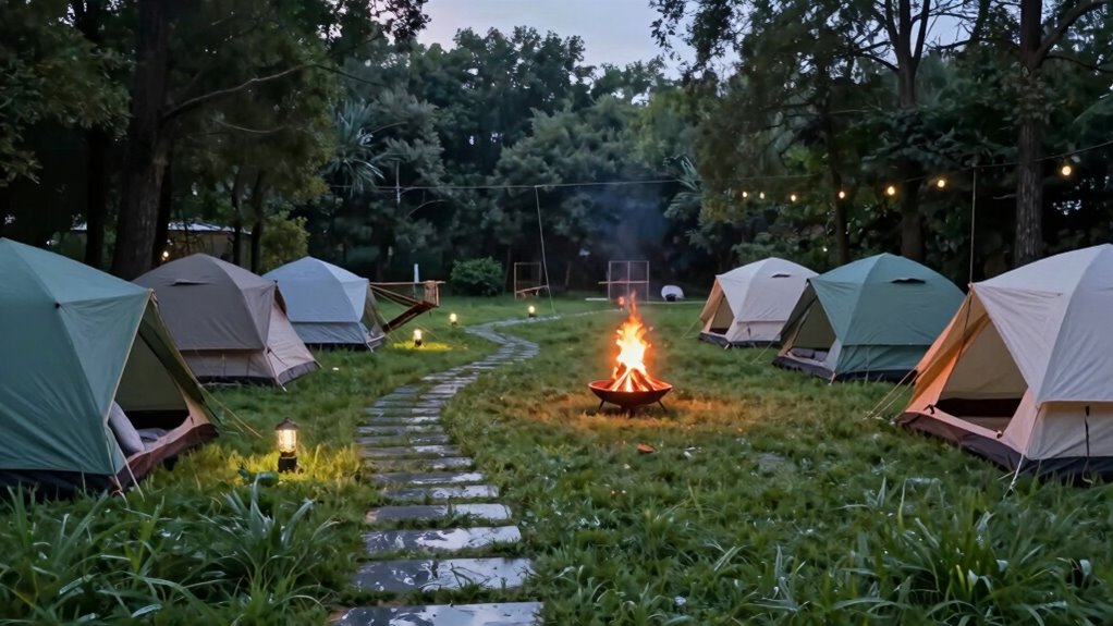 campsite safety and arrangement
