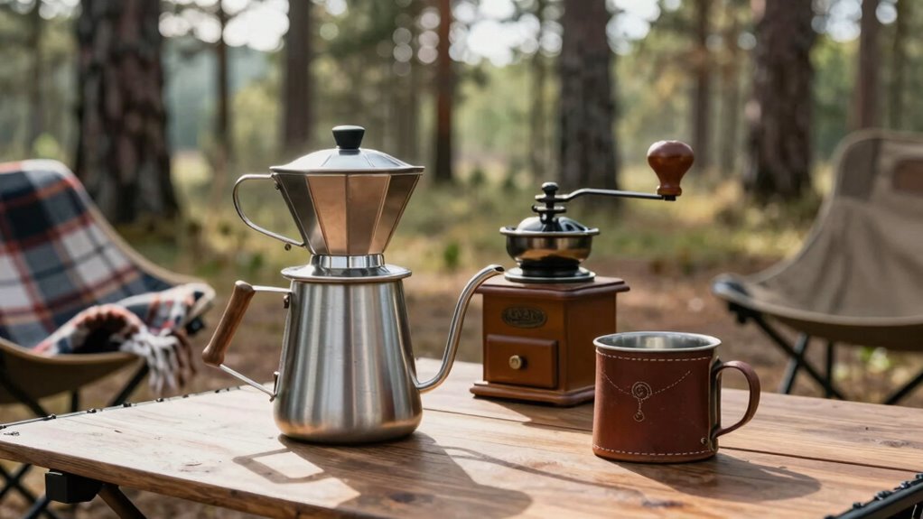 comfortable outdoor coffee gear