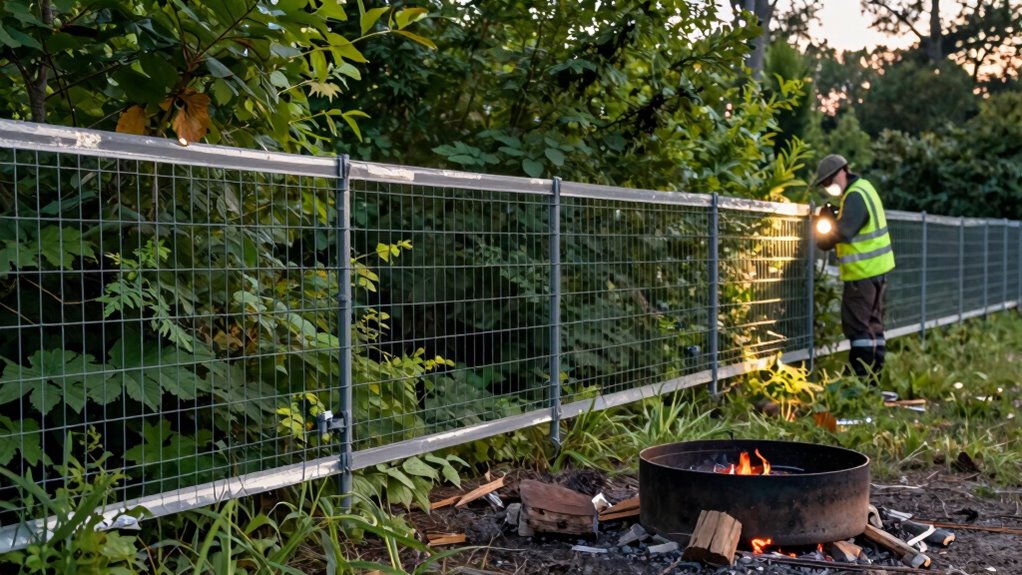 create secure campsite boundaries