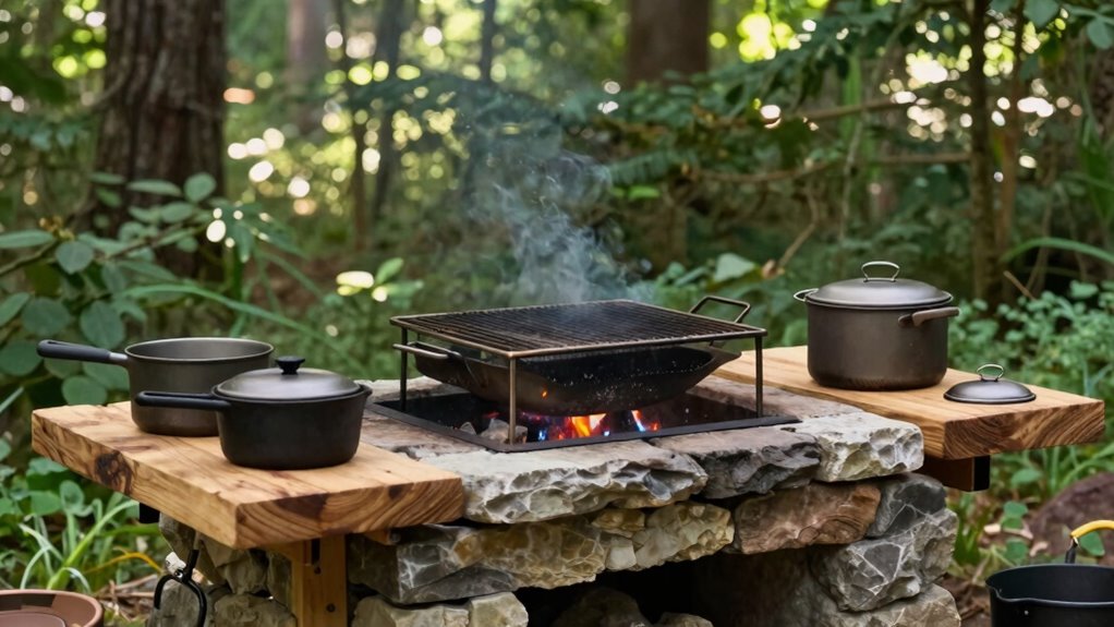customizable outdoor cooking setups