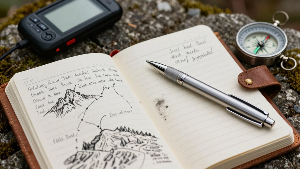 detailed outdoor navigation records