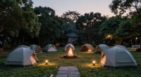 effective campsite layout security