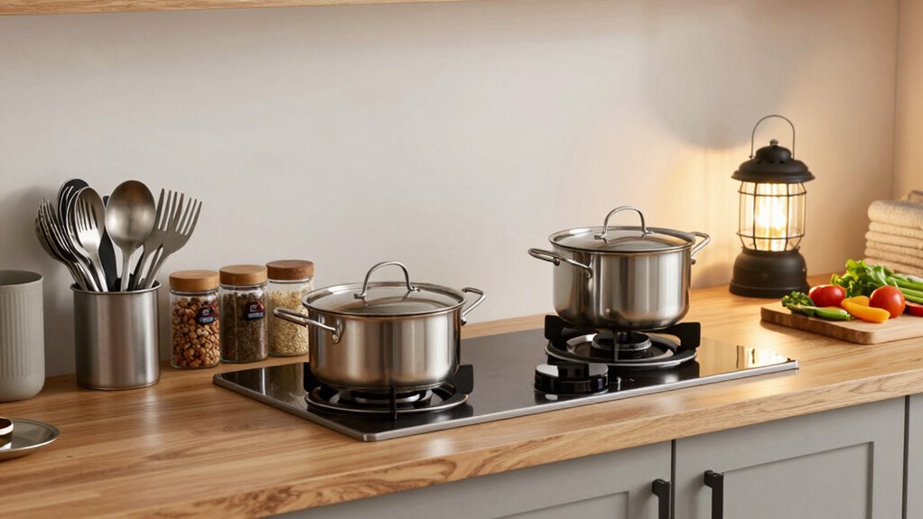 efficient camp kitchen setup