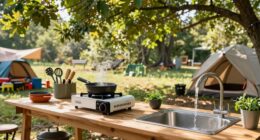 efficient organized cooking setup