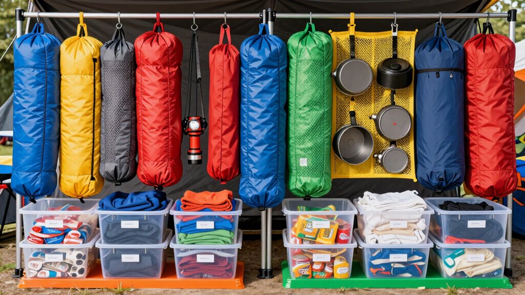 efficient outdoor campsite organization