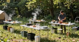 efficient outdoor cooking setup