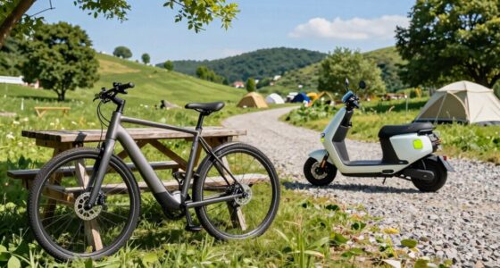 electric bikes extend campsite range
