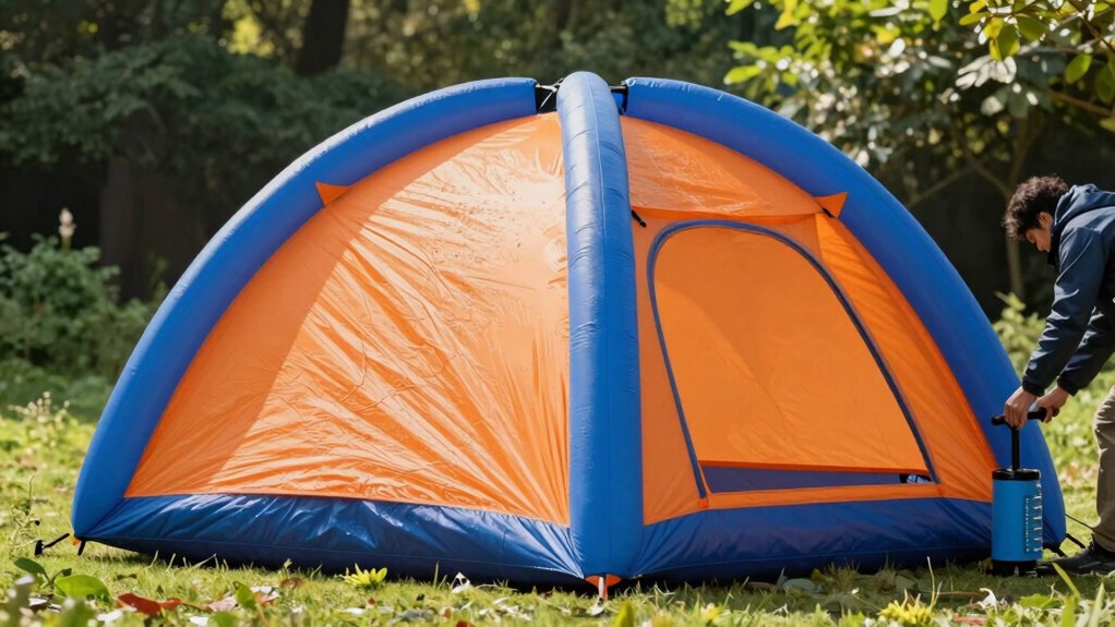 inflatable tents offer quick durable setup