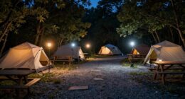 lighting enhances camp safety