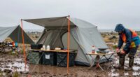 managing camp mess and mud