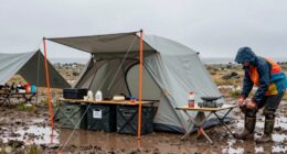 managing camp mess and mud