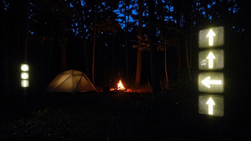 nighttime campsite visibility safety