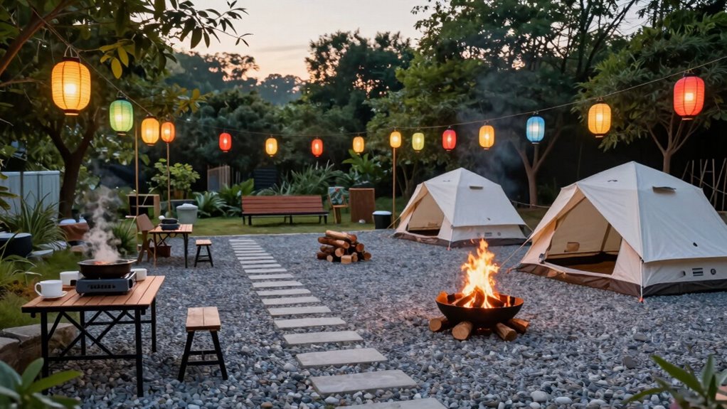 optimizing campsite organizational zones