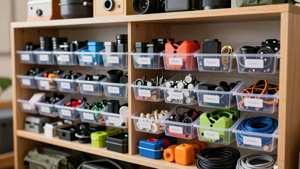 organize gear for safety