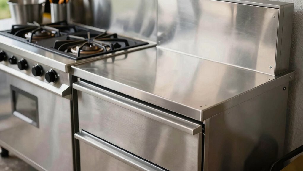 organized durable outdoor kitchen