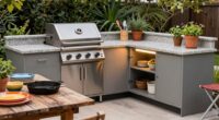 outdoor cooking zone setup