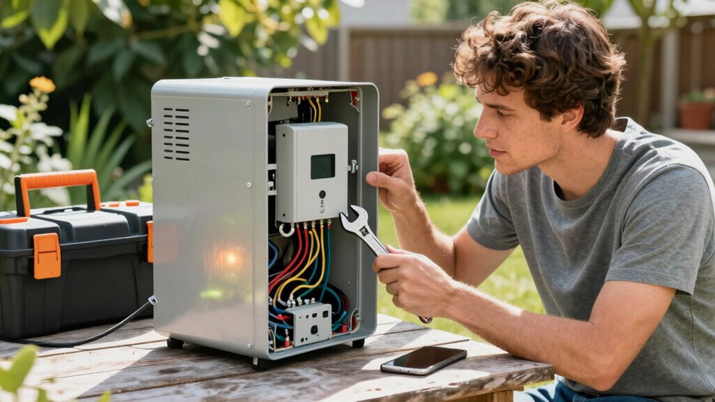 outdoor device troubleshooting and safety