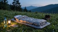outdoor sleep recovery setup