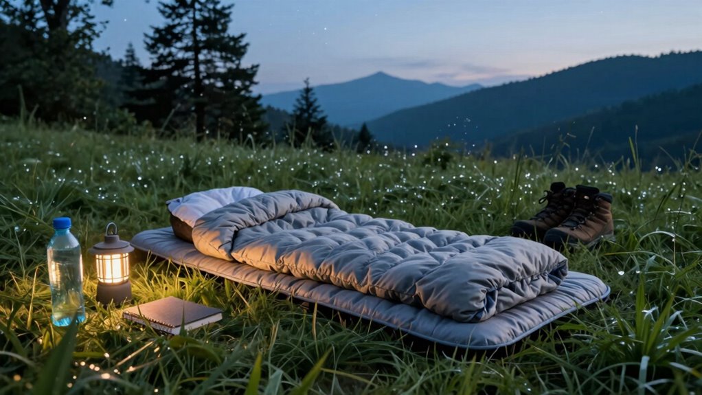 outdoor sleep recovery setup