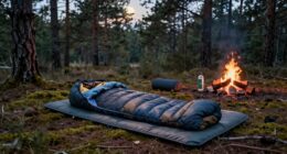 outdoor sleep system setup