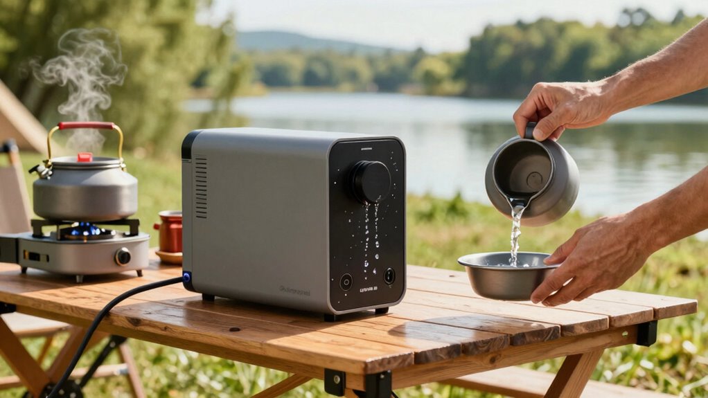 portable hot water camping systems