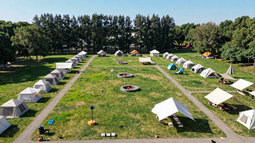 safe organized campsite planning