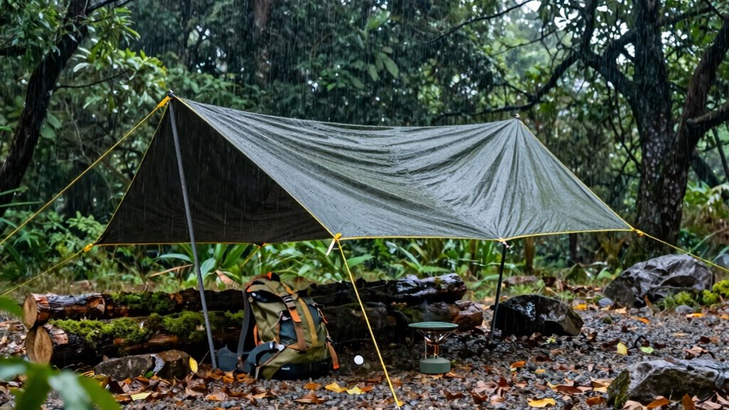 solar powered rain shelter resilience