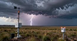 weather monitoring in open terrain