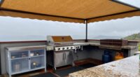 weatherproof outdoor cooking setup