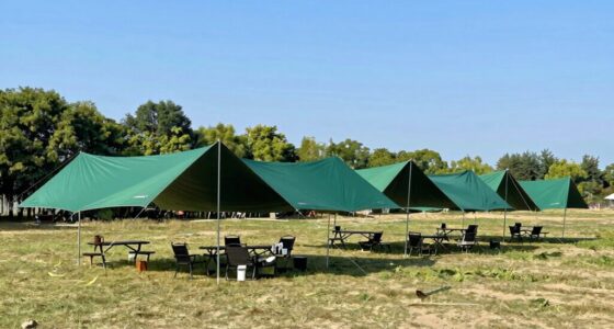 adjustable campsite shelter positions