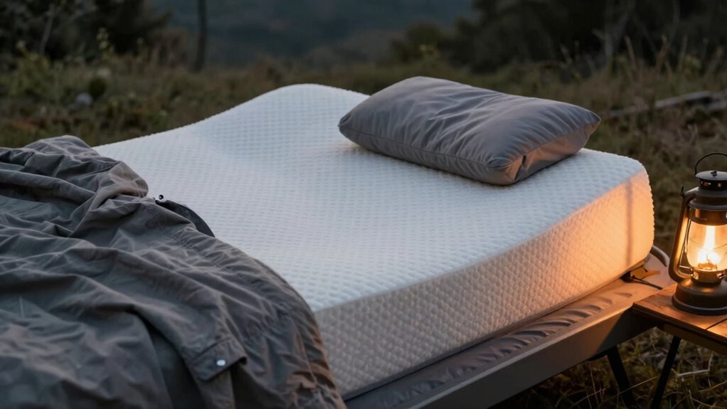 comfortable side sleeping outdoors