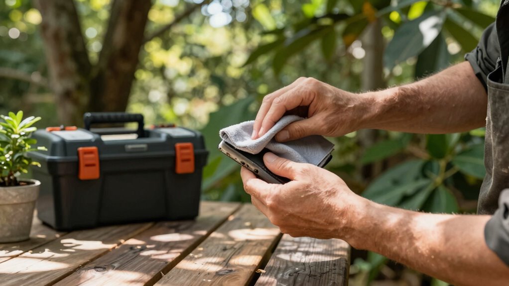 consistent outdoor maintenance routines