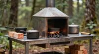 custom organized outdoor cooking