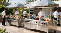 efficient outdoor cooking setup