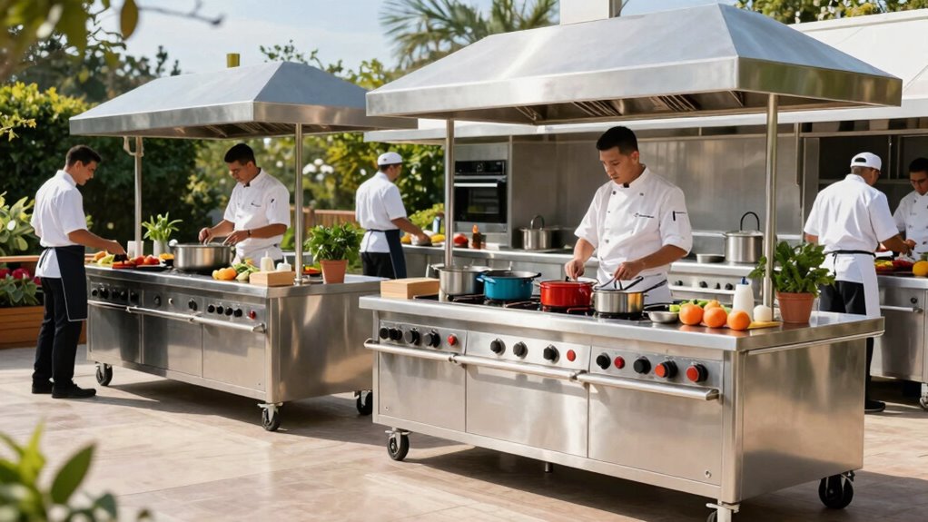 efficient outdoor cooking setup