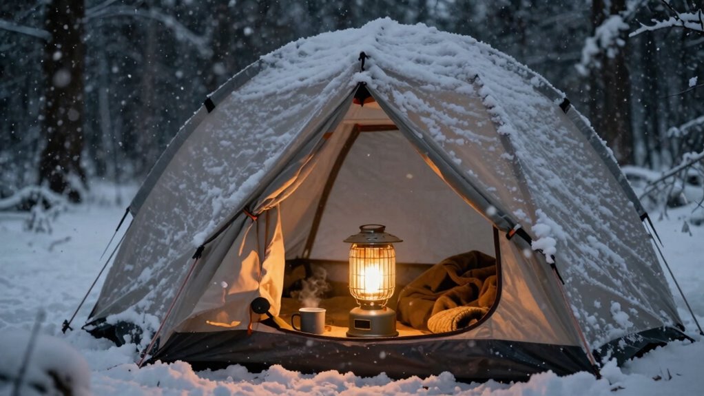 efficient safe winter camping