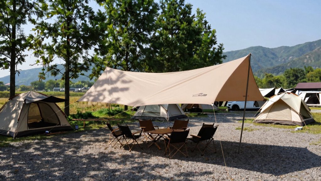 flexible adaptable camping shelter