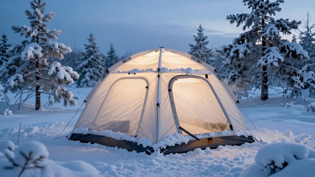 insulated tents enhance cold camping