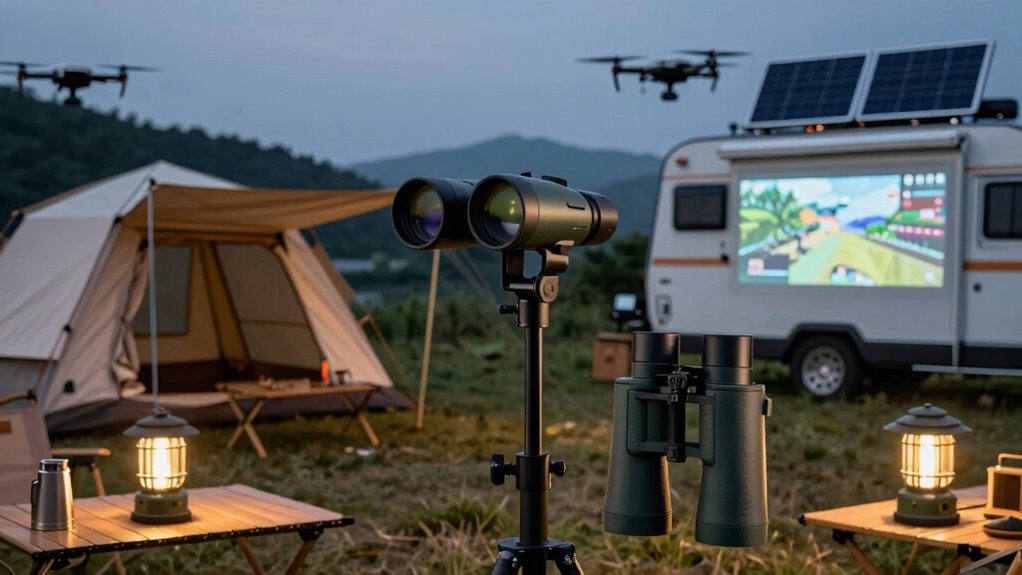 luxurious outdoor entertainment technology