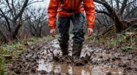 navigate muddy rainy conditions