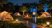 optimized lighting enhances camp