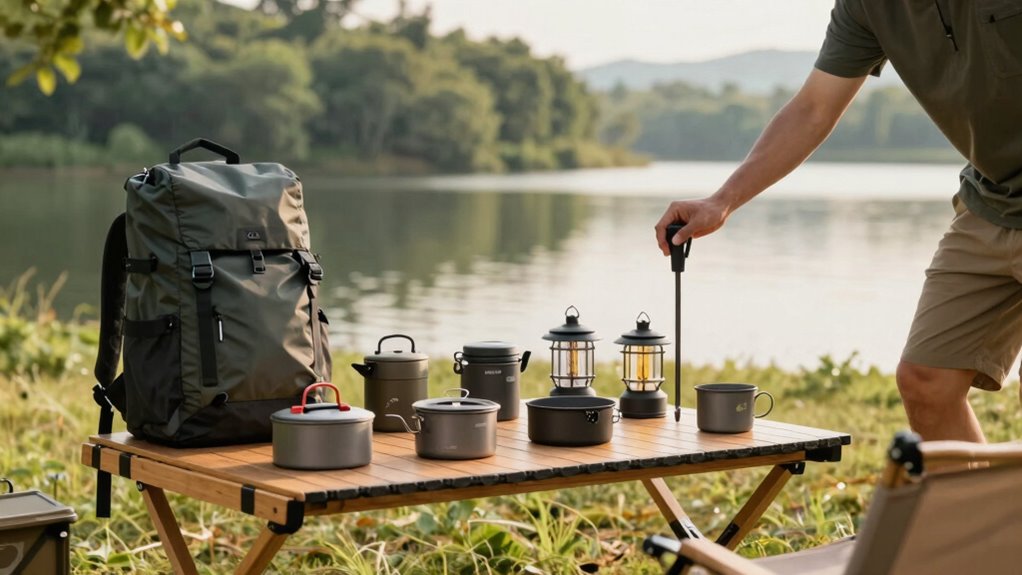 organized gear enhances camping