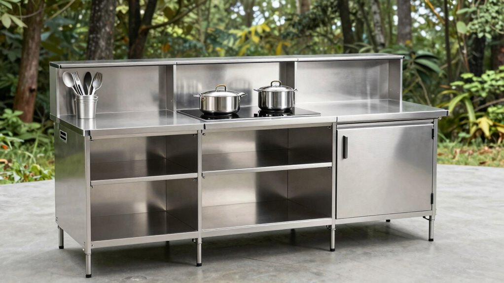 organized outdoor cooking efficiency