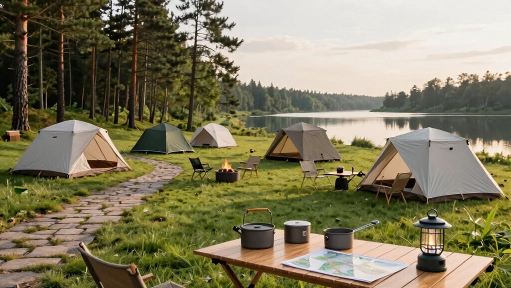 organized safe camping workflow