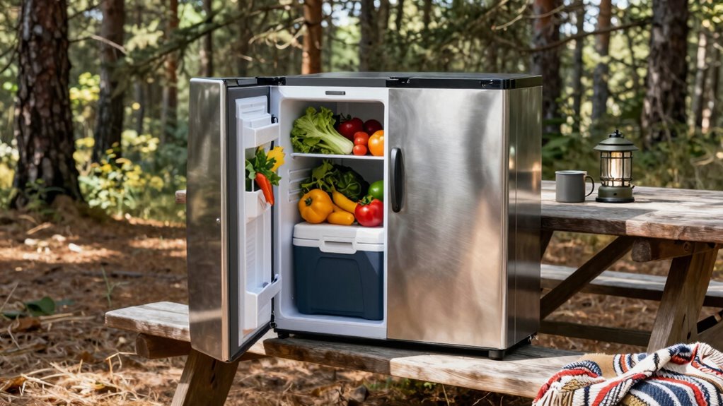 portable fridge improves camping safety