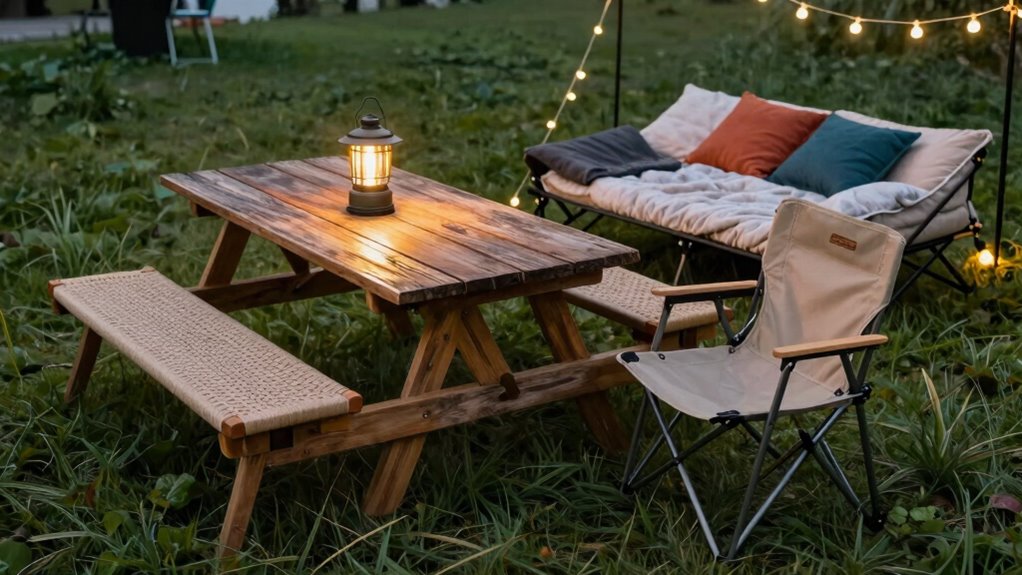 portable weather resistant camping furniture