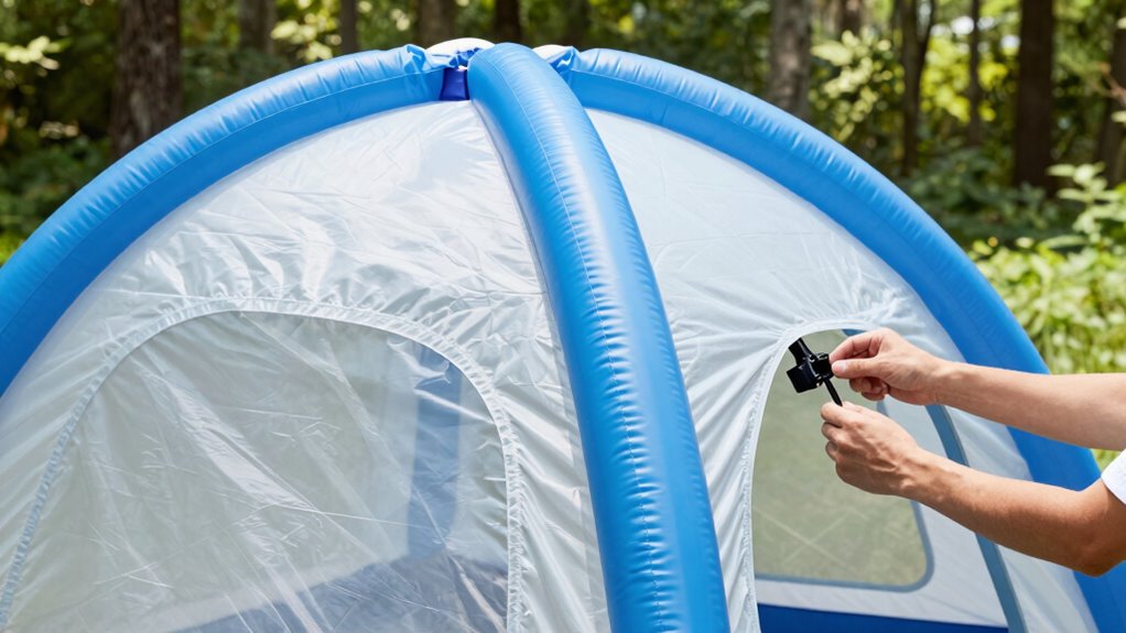 quick durable inflatable shelters
