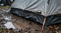 rain reveals campsite flaws