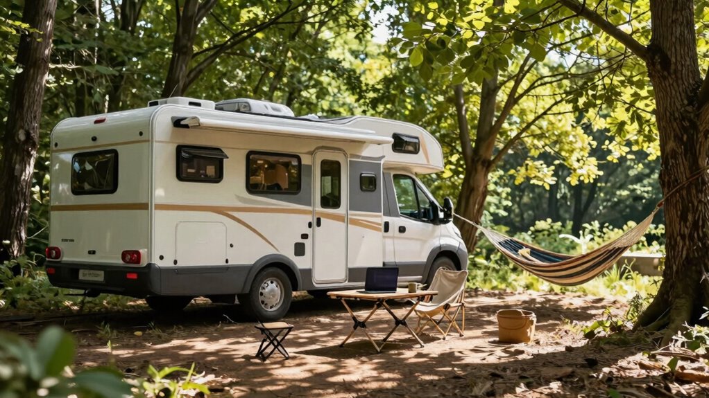 remote work friendly camping amenities