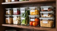 safe organized food storage